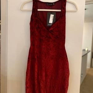 NWT Red Velvet Mini Dress